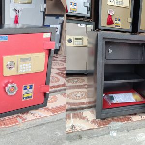 Két Sắt Điện Tử BN58-DT, Đen Đỏ, Việt Tiệp, Nặng 55kg, Két Sắt Bắc Ninh, Két Sắt Việt Tiệp Bắc Ninh.