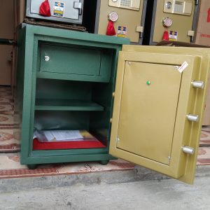 Két Sắt Điện Tử BN58-DT, Đen Vàng, Việt Tiệp, Nặng 55kg, Két Sắt Bắc Ninh, Két Sắt Việt Tiệp Bắc Ninh.