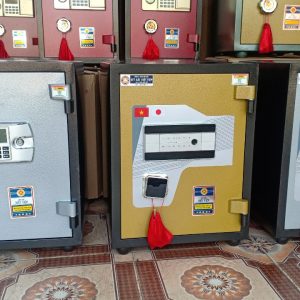 Két Sắt Vân Tay Điện Tử BN76 – VTDT, Đen Vàng, Việt Tiệp, Nặng 70kg, Két Sắt Bắc Ninh, Két Sắt Việt Tiệp Bắc Ninh.