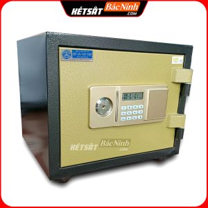 Két Sắt Điện Tử BN37-DT, Đen Vàng, Việt Tiệp, Nặng 38kg, Két Sắt Bắc Ninh, Két Sắt Việt Tiệp Bắc Ninh.