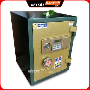 Két Sắt Điện Tử BN58-DT, Xanh Vàng, Việt Tiệp, Nặng 55kg, Két Sắt Bắc Ninh, Két Sắt Việt Tiệp Bắc Ninh.