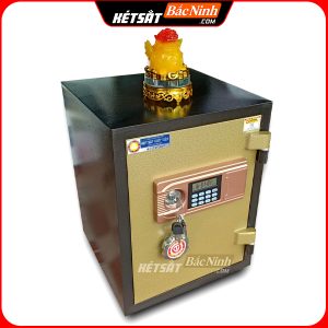 Két Sắt Điện Tử BN58-DT, Đen Vàng, Việt Tiệp, Nặng 55kg, Két Sắt Bắc Ninh, Két Sắt Việt Tiệp Bắc Ninh.