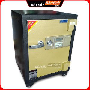Két Sắt Điện Tử BN61-DT, Đen Vàng, Việt Tiệp, Nặng 95kg, Két Sắt Bắc Ninh, Két Sắt Việt Tiệp Bắc Ninh.