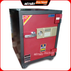 Két Sắt Điện Tử BN61-DT, Đen Đỏ, Việt Tiệp, Nặng 95kg, Két Sắt Bắc Ninh, Két Sắt Việt Tiệp Bắc Ninh.