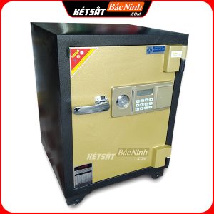 Két Sắt Điện Tử BN71-DT, Đen Vàng, Việt Tiệp, Nặng 130kg, Két Sắt Bắc Ninh, Két Sắt Việt Tiệp Bắc Ninh.