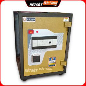 Két Sắt Vân Tay Điện Tử BN76 – VTDT, Đen Vàng, Việt Tiệp, Nặng 70kg, Két Sắt Bắc Ninh, Két Sắt Việt Tiệp Bắc Ninh.
