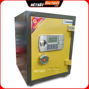 Két Sắt Điện Tử KV56-DT, ĐEN VÀNG, Việt Tiệp, Nặng 70kg, Két Sắt Bắc Ninh, Két Sắt Việt Tiệp Bắc Ninh.