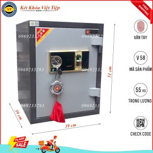 Két Vân Tay V58, Đen Ghi, Việt Tiệp, nặng 55kg.