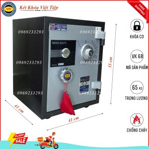 Két Khóa Cơ VK68, Đen Ghi, Việt Tiệp, Nặng 60kg.