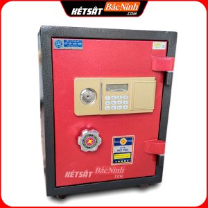 Két Sắt Điện Tử BN58-DT, Đen Đỏ, Việt Tiệp, Nặng 55kg, Két Sắt Bắc Ninh, Két Sắt Việt Tiệp Bắc Ninh.
